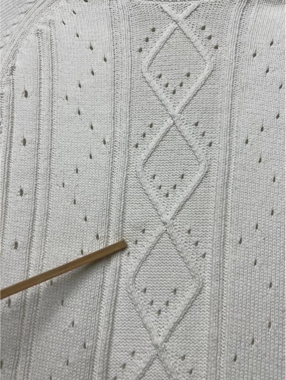 J Crew Knit Cable Pullover Sweater Womens M Classic Casual Simple White